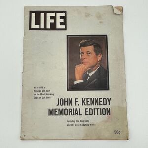 John F. Kennedy Life Magazine Memorial Edition President History